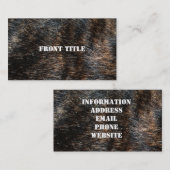 ファーテクスチャカモフラージュをブリンドル 名刺 (正面/裏面)
