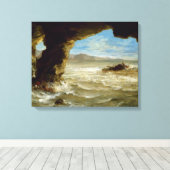 ファーディナンドデラクロワヴィンテージ難破船の海岸 キャンバスプリント (インサイチュ (ウッドフロア))