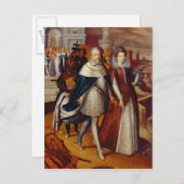 ファーディナンド一世と姪のポートレート ポストカード (正面/裏面)