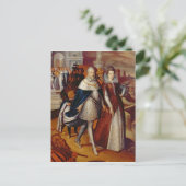 ファーディナンド一世と姪のポートレート ポストカード (スタンド正面)