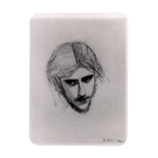 ファーディナンド王の勉強 マグネット (縦)