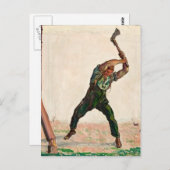 ファーディナンド・ホドラー – 木こり ポストカード (正面/裏面)