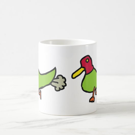 ファートおもしろいアヒル コーヒーマグカップ (中央)