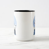 ファートおもしろい雪だるまスノーグローブ ツートーンマグカップ (中央)