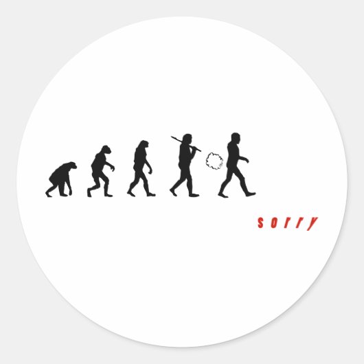 ファートしてごめん! ラウンドシール (正面)