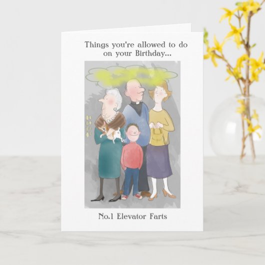 ファートカード カード (黄色い花)