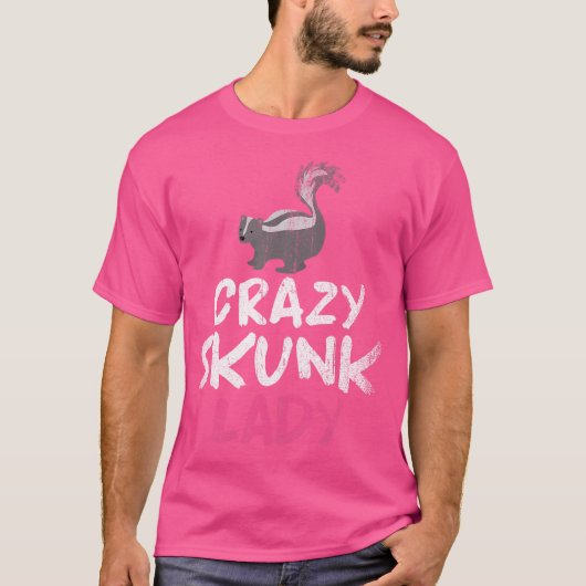 ファートリスおもしろいレル動物愛好家スカンク Tシャツ (正面)