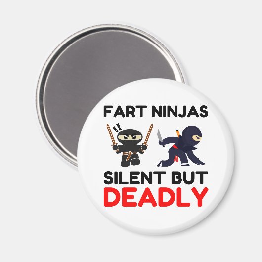ファート忍者静かだが致命的 マグネット (正面/裏面)