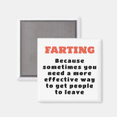 ファート – より効果的な方法 – 黒と白 マグネット (正面/裏面)