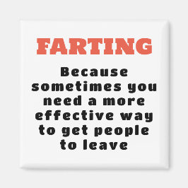 ファート – より効果的な方法 – 黒と白 マグネット