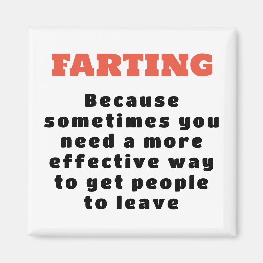 ファート – より効果的な方法 – 黒と白 マグネット (正面)