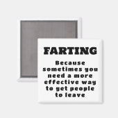 ファート – より効果的な方法 – 黒と白 マグネット (正面/裏面)