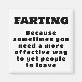 ファート – より効果的な方法 – 黒と白 マグネット