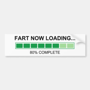 ファート·ナウがお茶を入れるユーモアを読み込む バンパーステッカー