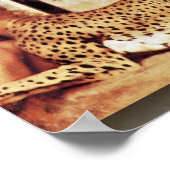 ファーナン・クノッフのスフィンクスまたは愛撫 ポスター (角)