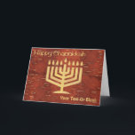 ファーノースChanukkah – インナー樺の木バークホリデーカー シーズンカード<br><div class="desc">はるか北からハッピーチャヌカー。樺の木の樹皮の裏側の赤みを帯びた外表面（ベトゥラ・パピリフェラ）を慎重に削り取り、下の軽く黄色がかった層を明らかにすることによって形成されるであろうチャヌカー（ユダヤ教）メノラーのデジタルレクリエーション。文字読の「Happy Chanukkah」が現れ、文字を追加する事が出来る。北州とカナダを横断するアメリカ先住民とファーストネーションの間の工芸品であ伝統的る統一された。</div>