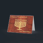 ファーノースChanukkah – インナー樺の木バークホリデーカー シーズンカード<br><div class="desc">はるか北からハッピーチャヌカー。樺の木の樹皮の裏側の赤みを帯びた外表面（ベトゥラ・パピリフェラ）を慎重に削り取り、下の軽く黄色がかった層を明らかにすることによって形成されるであろうチャヌカー（ユダヤ教）メノラーのデジタルレクリエーション。文字読の「Happy Chanukkah」が現れ、文字を追加する事が出来る。北州とカナダを横断するアメリカ先住民とファーストネーションの間の工芸品であ伝統的る統一された。</div>
