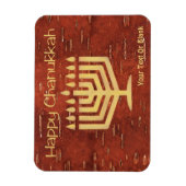 ファーノースChanukkah – 内部樺の木バークマグネティック マグネット (縦)