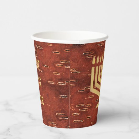 ファーノースChanukkah – 内部樺の木樹皮 紙コップ (右)