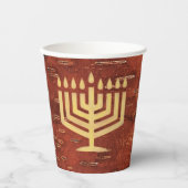 ファーノースChanukkah – 内部樺の木樹皮 紙コップ (正面)