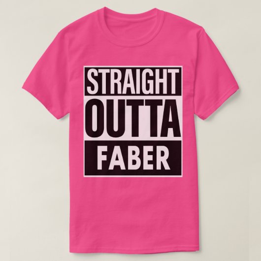 ファーバー ネーム ストレート アウタ ファーバー Tシャツ (デザイン正面)
