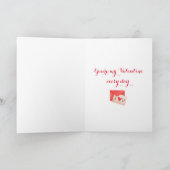 ファーバ遠くにンタインの名刺 サンキューカード (内部)