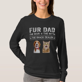 ファーパパ男ザ神話メンギフトおもしろい犬猫Fa Tシャツ