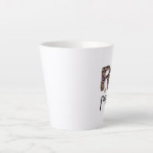 ファーパパ、キャット最高のパパエバー、最高のドッグパパエバー カフェラテマグ (正面)