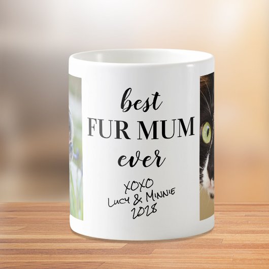 ファーパーソナライズされたムームの写真 コーヒーマグカップ