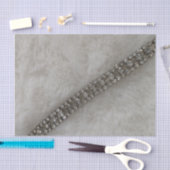 ファーフェイクとダイヤモンドのティッシュペーパー 薄葉紙 (クラフト)