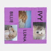 ファーベビーの写真 フリースブランケット (正面(横))