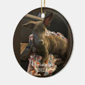 ファーベビークリスマスオーナメント セラミックオーナメント (左)