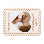 ファーベビーペット写真から母の幸せ日 マグネット (横)