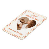 ファーベビーペット写真から母の幸せ日 マグネット (左側)