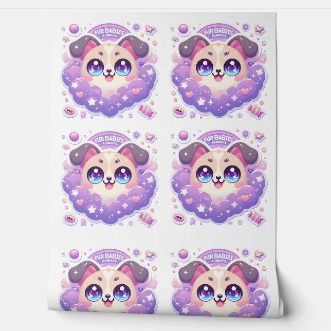 ファーベビー常にかわいいかわいい子犬の壁壁画 壁紙 (ほどく)