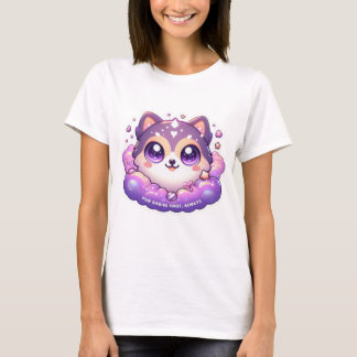 ファーベビー最初に常にかわいいかわいいペットラバー Tシャツ