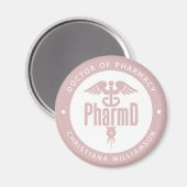ファーマシー博士(PharmD)卒業 薬剤師 マグネット (正面/裏面)