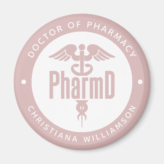 ファーマシー博士(PharmD)卒業 薬剤師 マグネット (正面)