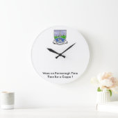 ファーマナチの時間にクッパを食べていた ラージ壁時計 (ホーム)