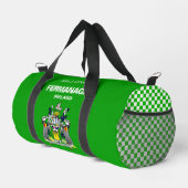 ファーマナチアイルランドパーソナライズされた語 ダッフルバッグ (右コーナー)
