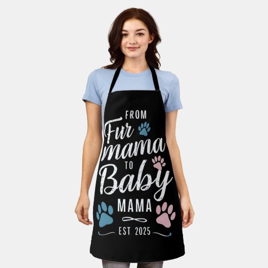 ファーママからベビーママエスト2025犬猫ママ エプロン (着用した状態)