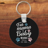 ファーママからベビーママエスト2025犬猫ママ キーホルダー (正面)