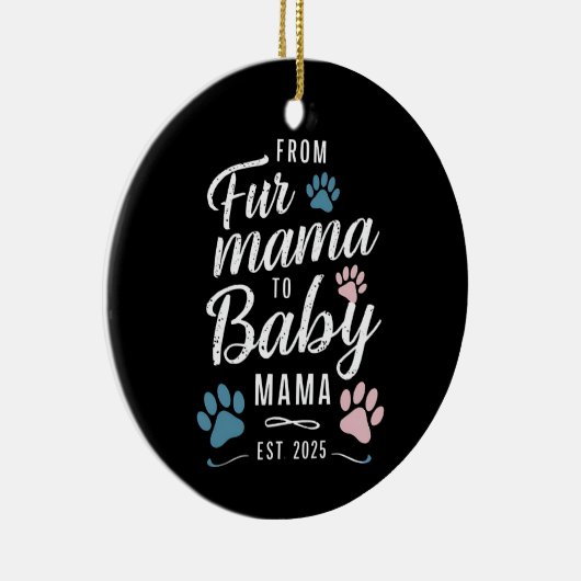ファーママからベビーママエスト2025犬猫ママ セラミックオーナメント (右)