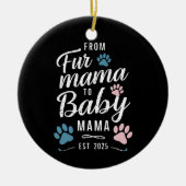 ファーママからベビーママエスト2025犬猫ママ セラミックオーナメント (正面)