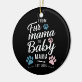 ファーママからベビーママエスト2025犬猫ママ セラミックオーナメント (左)