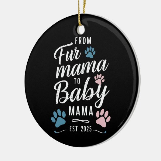 ファーママからベビーママエスト2025犬猫ママ セラミックオーナメント (左)