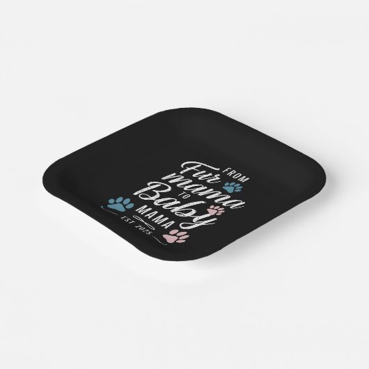 ファーママからベビーママエスト2025犬猫ママ ペーパープレート (傾斜あり)