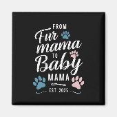 ファーママからベビーママエスト2025犬猫ママ マグネット (正面)