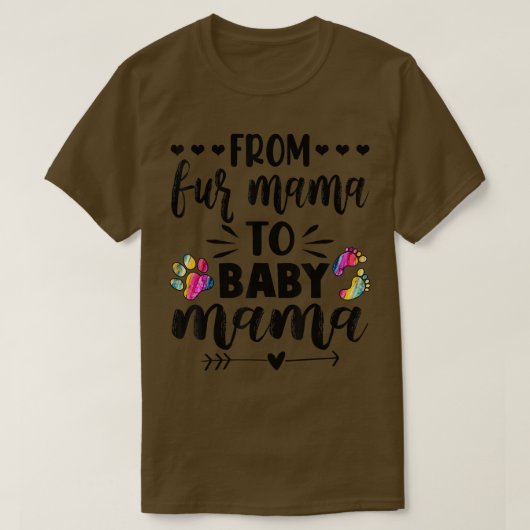ファーママからベビーママ妊娠発表 Tシャツ (デザイン正面)