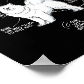 ファーママパパが犬を愛するサモイドの解剖学 ポスター (角)